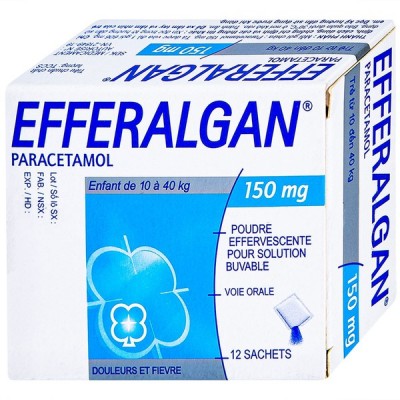 Efferalgan 150mg - Giảm đau, hạ sốt (Bột sủi)