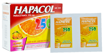Hapacol 250mg - Giảm đau, hạ sốt (Bột sủi)