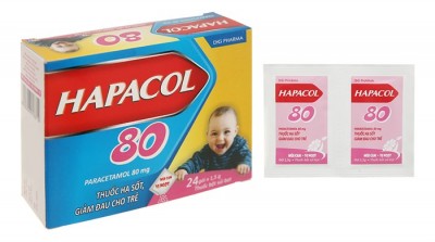 Hapacol 80mg - Giảm đau, hạ sốt (Bột sủi)