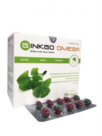 GINKGO OMEGA - Hỗ trợ hoạt huyết, tăng cường tuần hoàn và lưu thông máu.