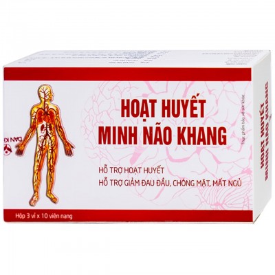 Hoạt huyết minh não khang - Hỗ trợ hoạt huyết giảm đau đầu chóng mặt mất ngủ