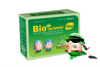Men vi sinh Bio-acimin Fiber, giảm táo bón bổ sung chất xơ cho bé hệ tiêu hóa khỏe mạnh