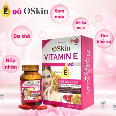 Skin Vitamin E đỏ - Hỗ trợ chống lão hóa, làm đẹp da