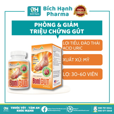 Viên Uống Hỗ Trợ Điều Trị Gout - Bonigut Botania (60 Viên)