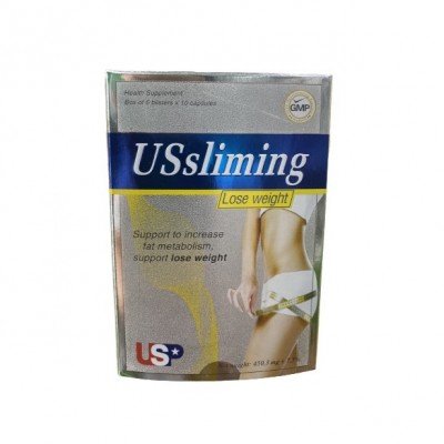 USsliming (Hộp/60 viên) - Viên uống hỗ trợ giảm cân