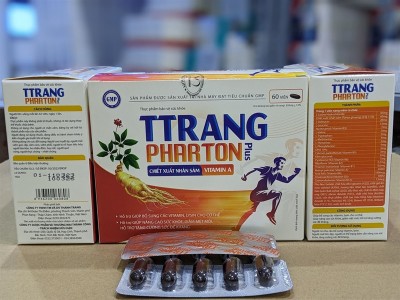 TTRANG PHARTON Plus (Hộp 60v) - Viên uống bổ sung vitamin, tăng đề kháng