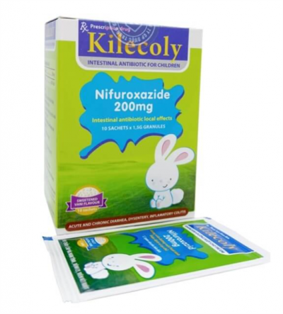 Thuốc Kilecoly 200mg (Nifuroxazide) Hộp/10 gói