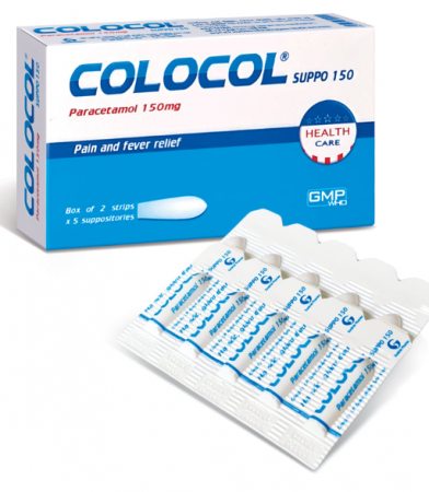 Colocol Plus 150 (Paracetamol) - GIảm đau, hạ sốt cho trẻ (H/10v)