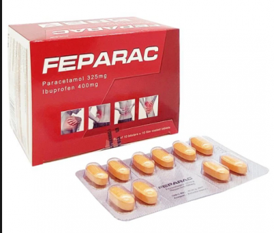 Thuốc Feparac 325mg/400mg USA - Giúp giảm đau, hạ sốt (100 viên)
