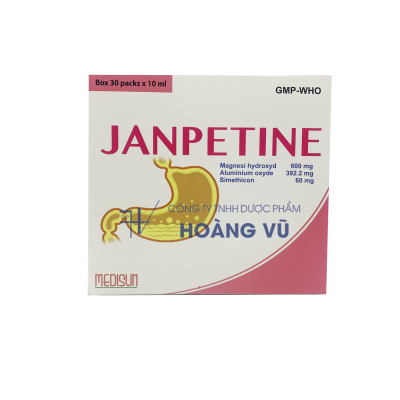 JANPETINE (30 gói x 10ml) - Thuốc trị loét dạ dày, tá tràng