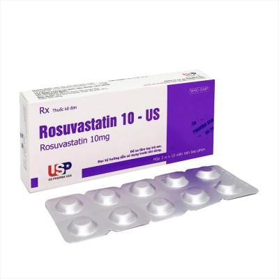 Thuốc Rosuvastatin 10-US (Hộp/ 30 viên)