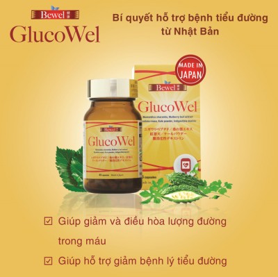 Bewel Glucowel - Giúp giảm lượng đường trong máu