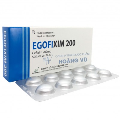 Thuốc kháng sinh Egofixim 200mg (Hộp/ 20 viên)