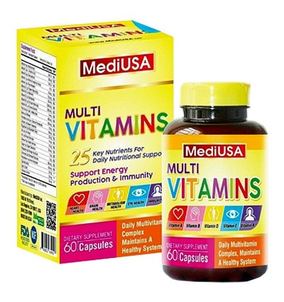 MediUSA Multi Vitamins - Bổ sung một số Vitamin, tăng cường đề kháng, sức khỏe