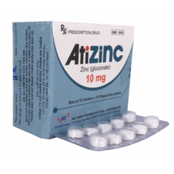 Thuốc A.t Zinc 10mg (Hộp/100 viên)